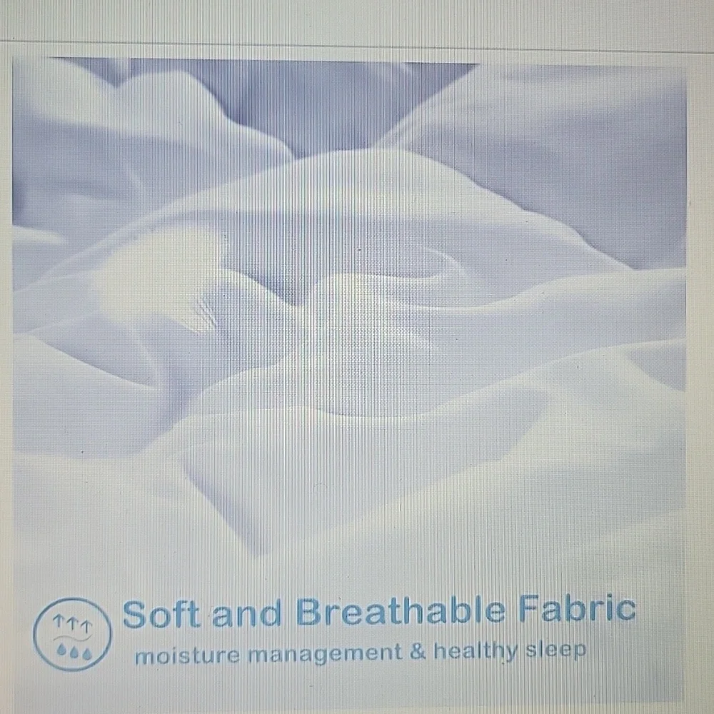 Easeland All Season White Queen quilted down comforter duvet insert 88x88